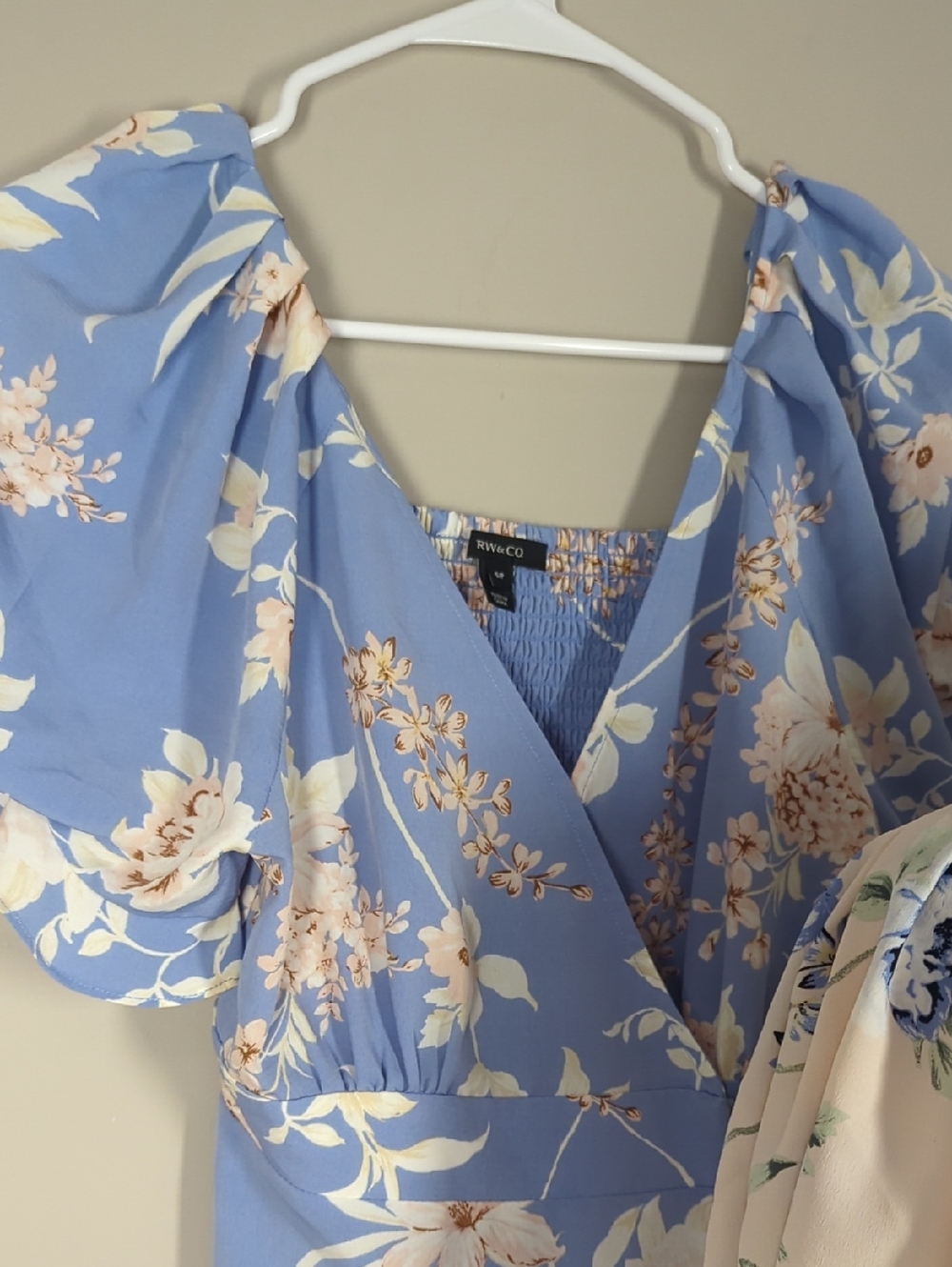 2x RW&CO. Pink Floral Midi Dresses - Picture 5 of 8